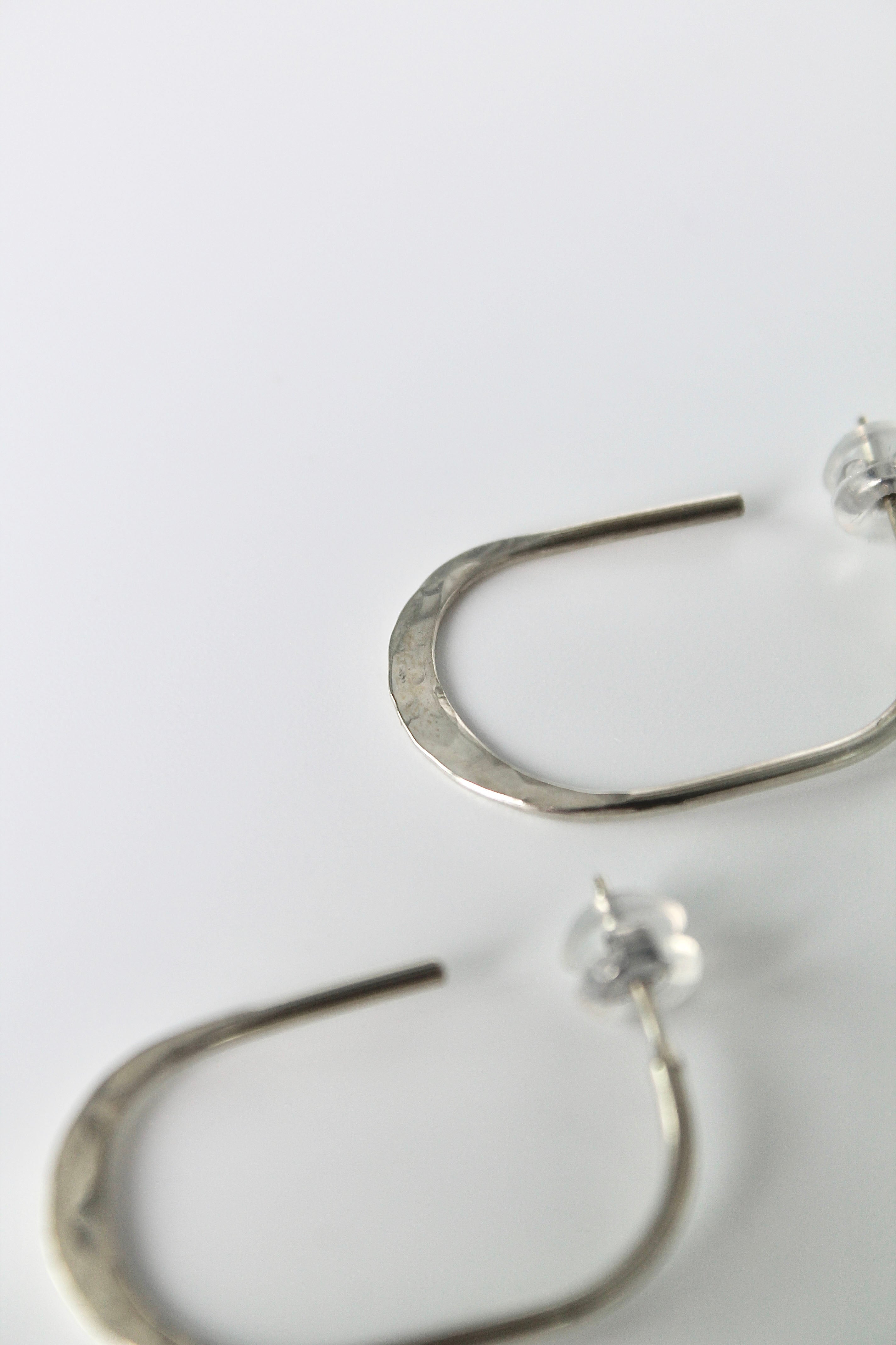 Textured Oval Hoops