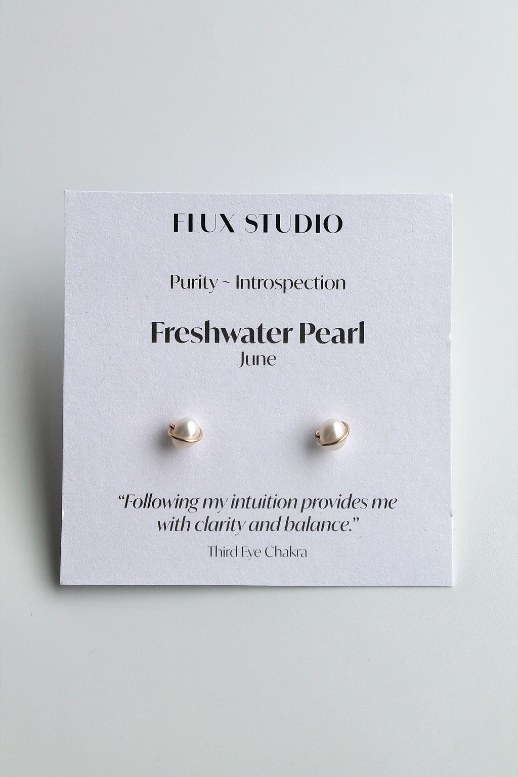 Boucles d'oreilles pierre de naissance - Perle d'eau douce (juin) - Pureté
