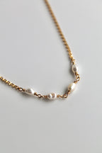 Collar con barra de piedra natal - Perla de agua dulce (junio) - Pureza