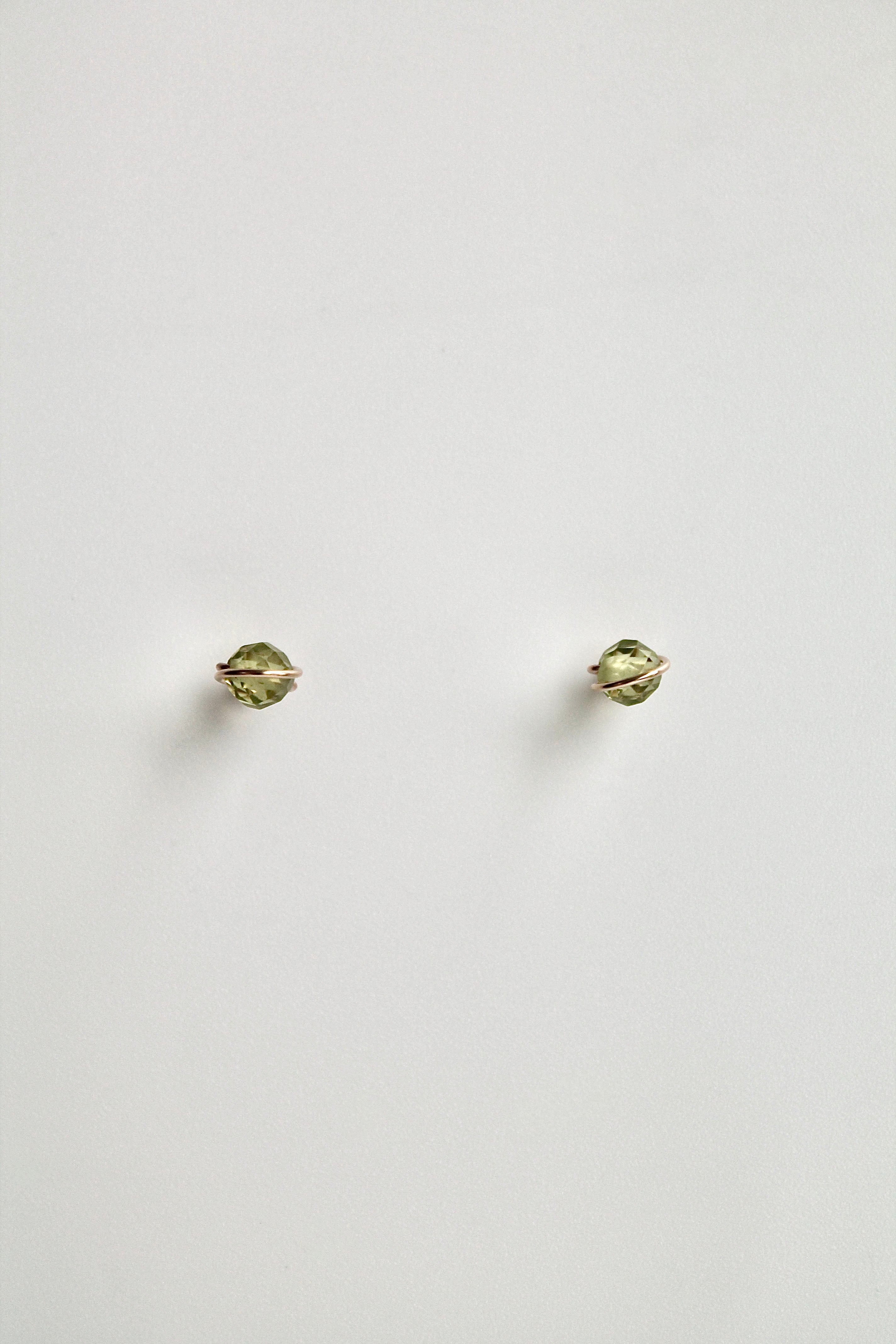Birthstone Studs - Peridot (August) - Good Fortune