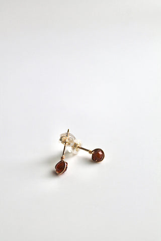 Birthstone Studs - Garnet (January) - Manifestation