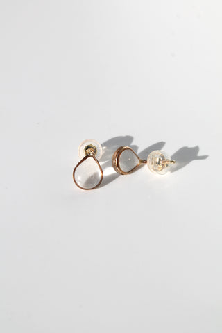 "April Showers" Resin Raindrop Studs - 14k Gold Filled