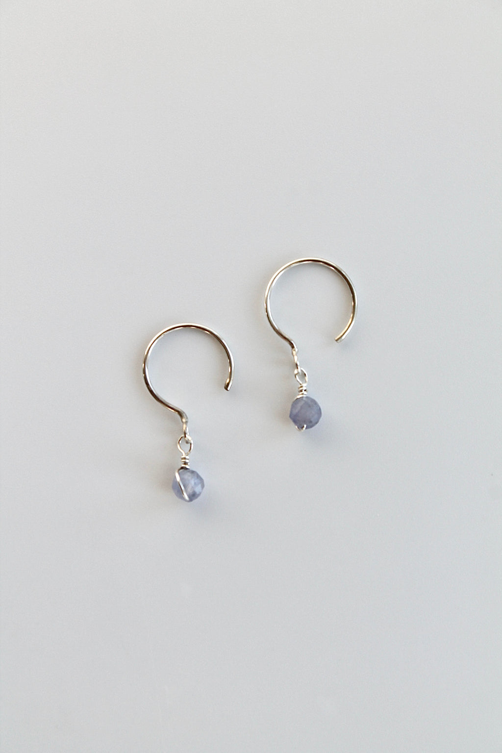 Threader Hoops (Tanzanite)