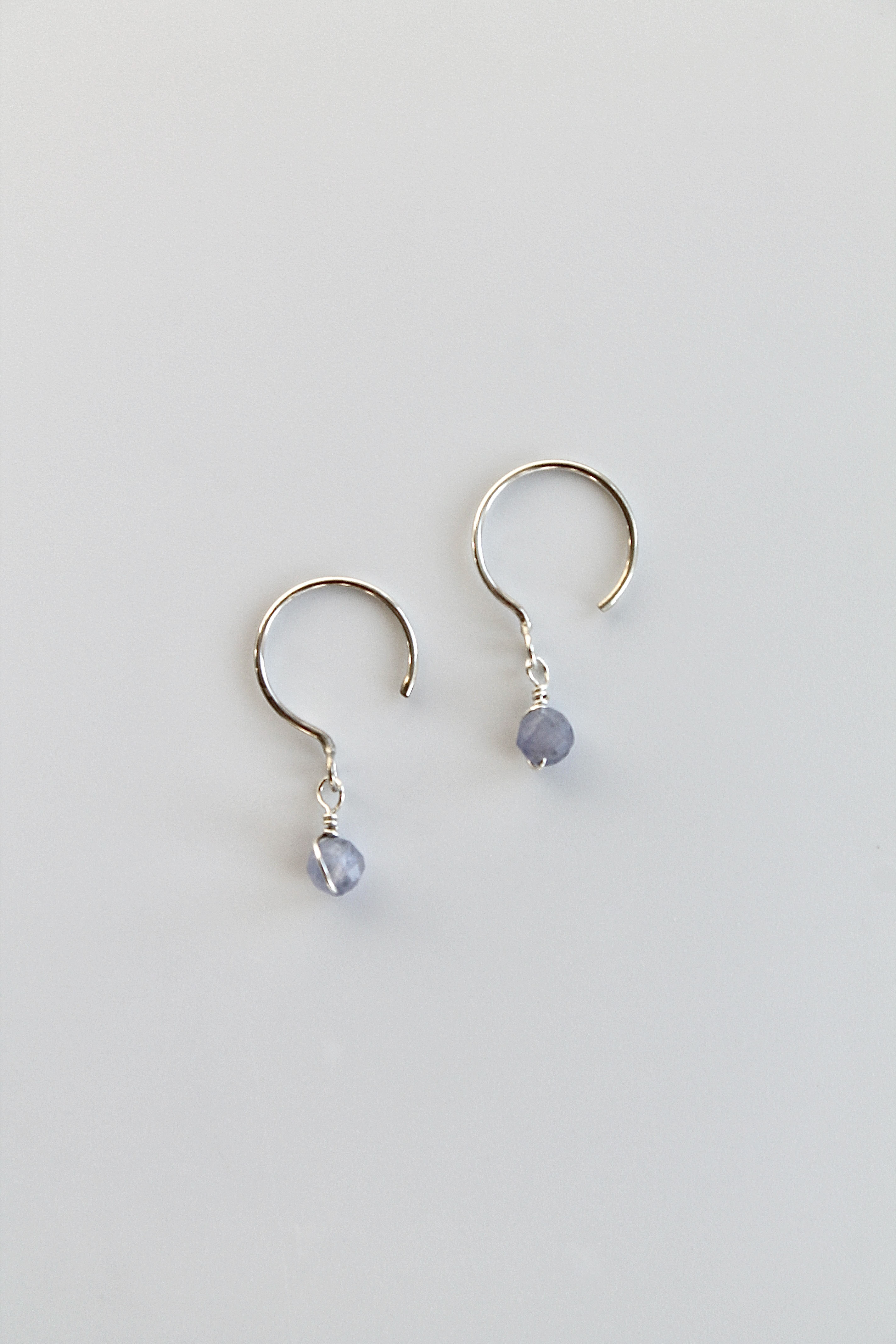 Threader Hoops (Tanzanite)