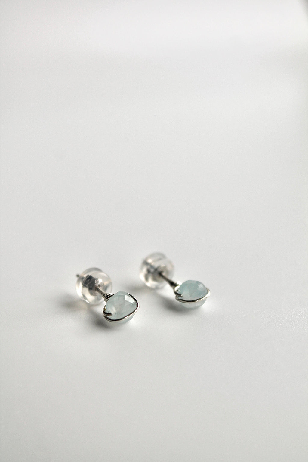 Birthstone Studs - Aquamarine (March) - Emotional Depth