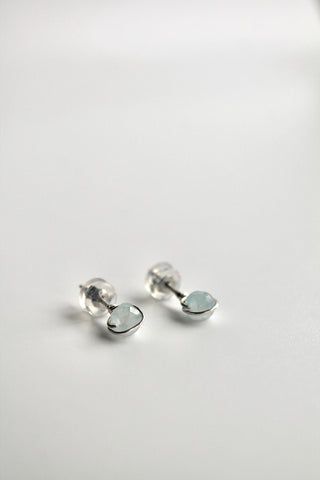 Birthstone Studs - Aquamarine (March) - Emotional Depth