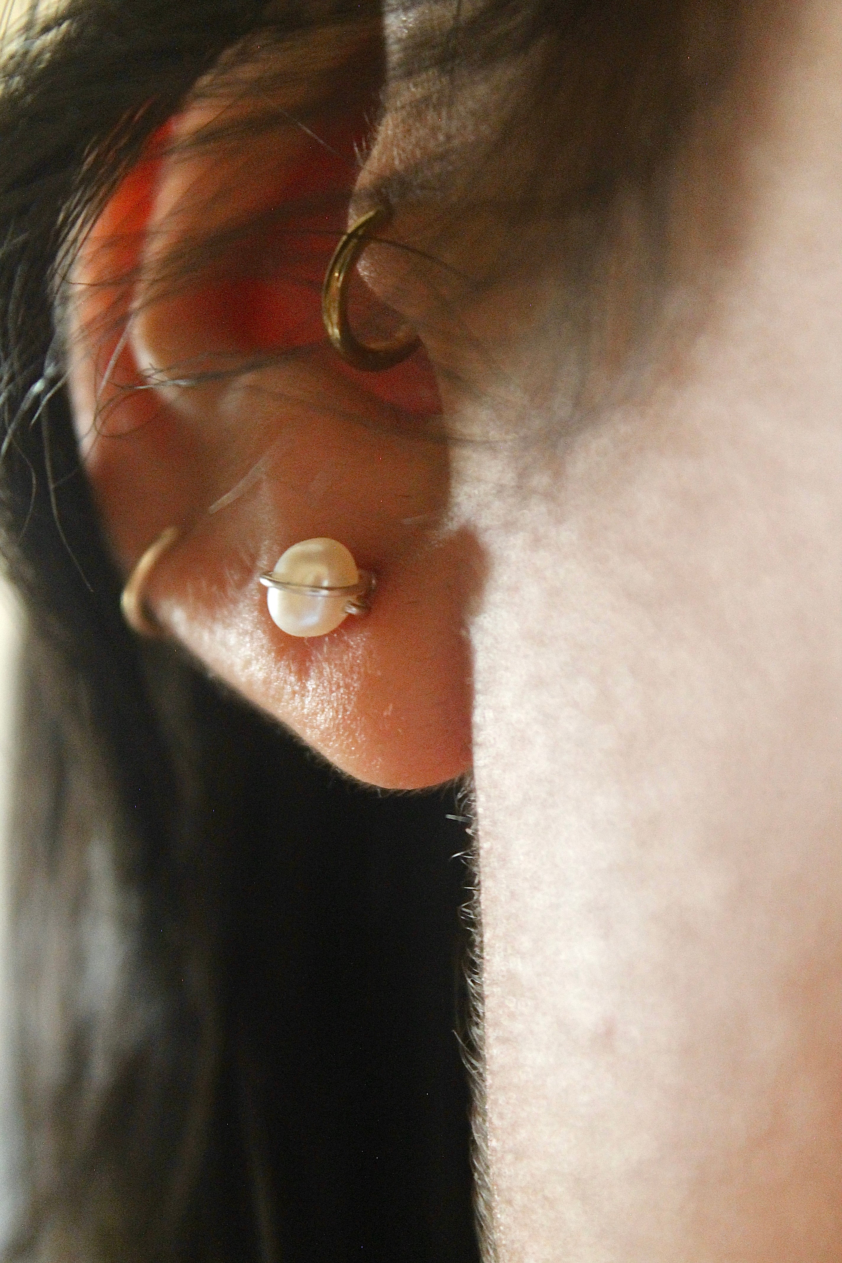 Boucles d'oreilles pierre de naissance - Perle d'eau douce (juin) - Pureté