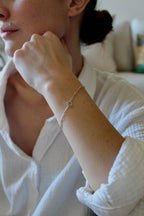 Toggle Clasp Patchwork Chain Bracelet