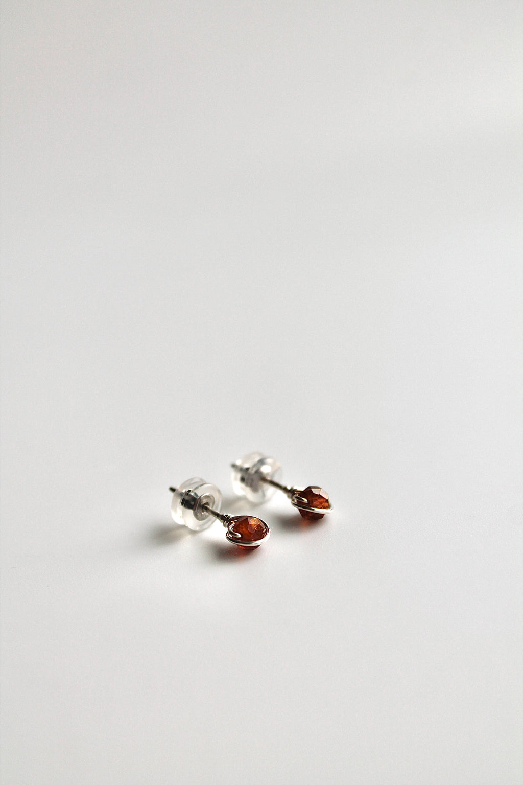 Birthstone Studs - Garnet (January) - Manifestation