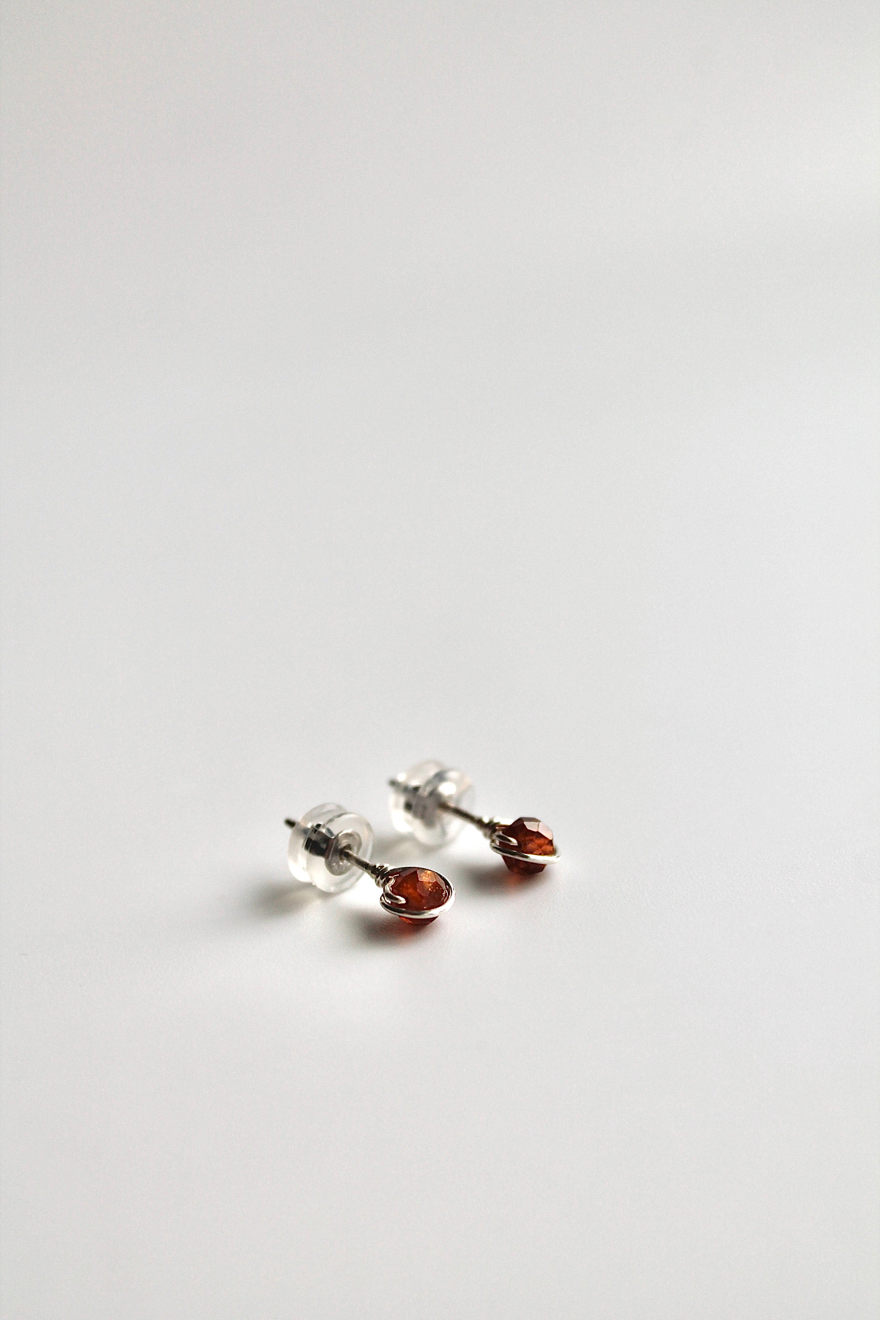 Birthstone Studs - Garnet (January) - Manifestation