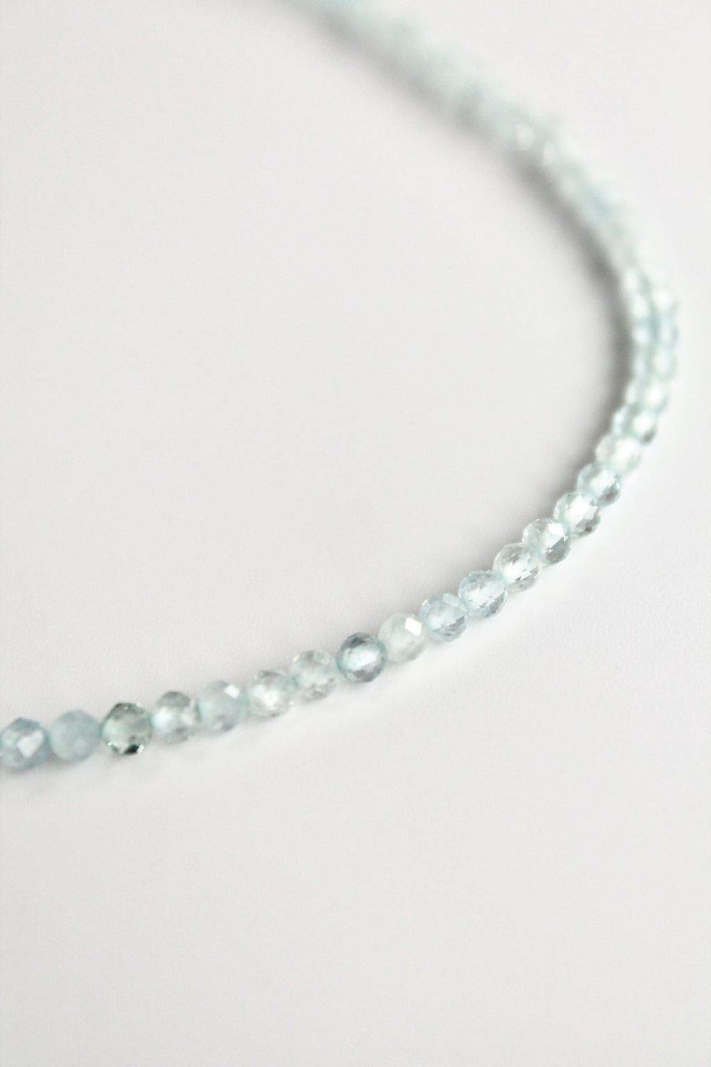 Birthstone Bar Necklace - Aquamarine (March) - Emotional Depth