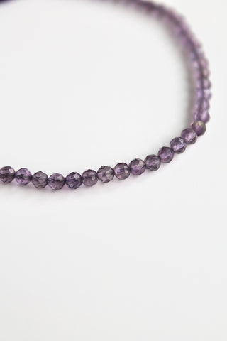 Birthstone Bar Necklace - Amethyst (February) - Serenity