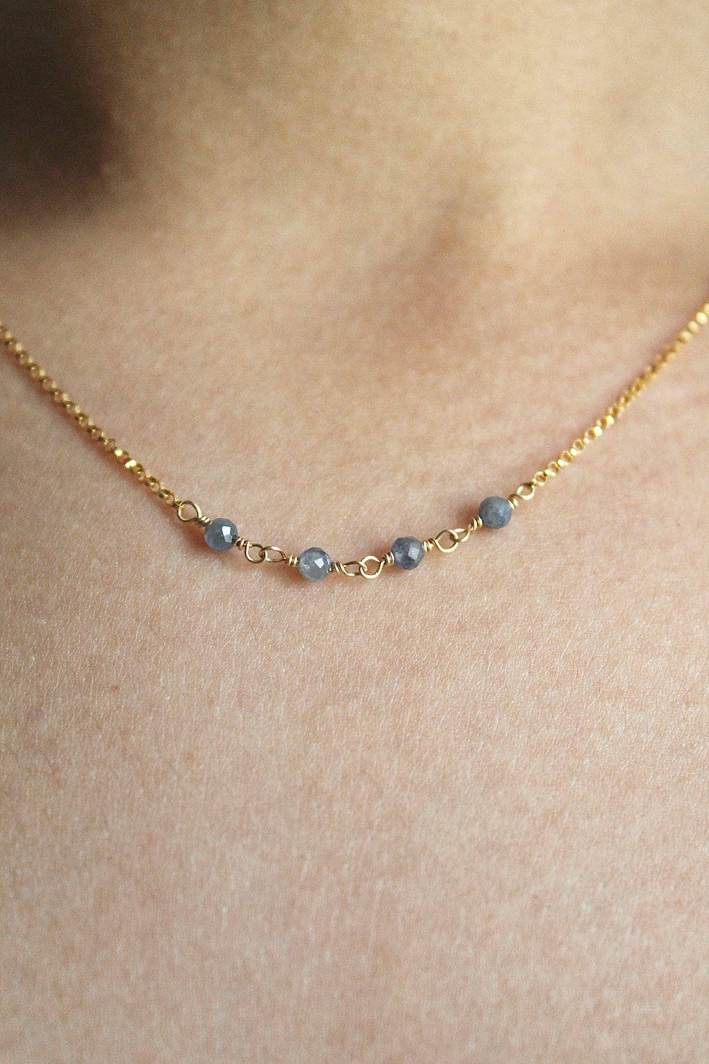 Birthstone Bar Necklace - Sapphire (September) - Wisdom