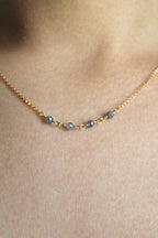 Birthstone Bar Necklace - Sapphire (September) - Wisdom