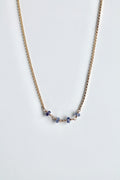 Birthstone Bar Necklace - Tanzanite (December) - Enlightenment