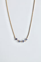 Birthstone Bar Necklace - Tanzanite (December) - Enlightenment