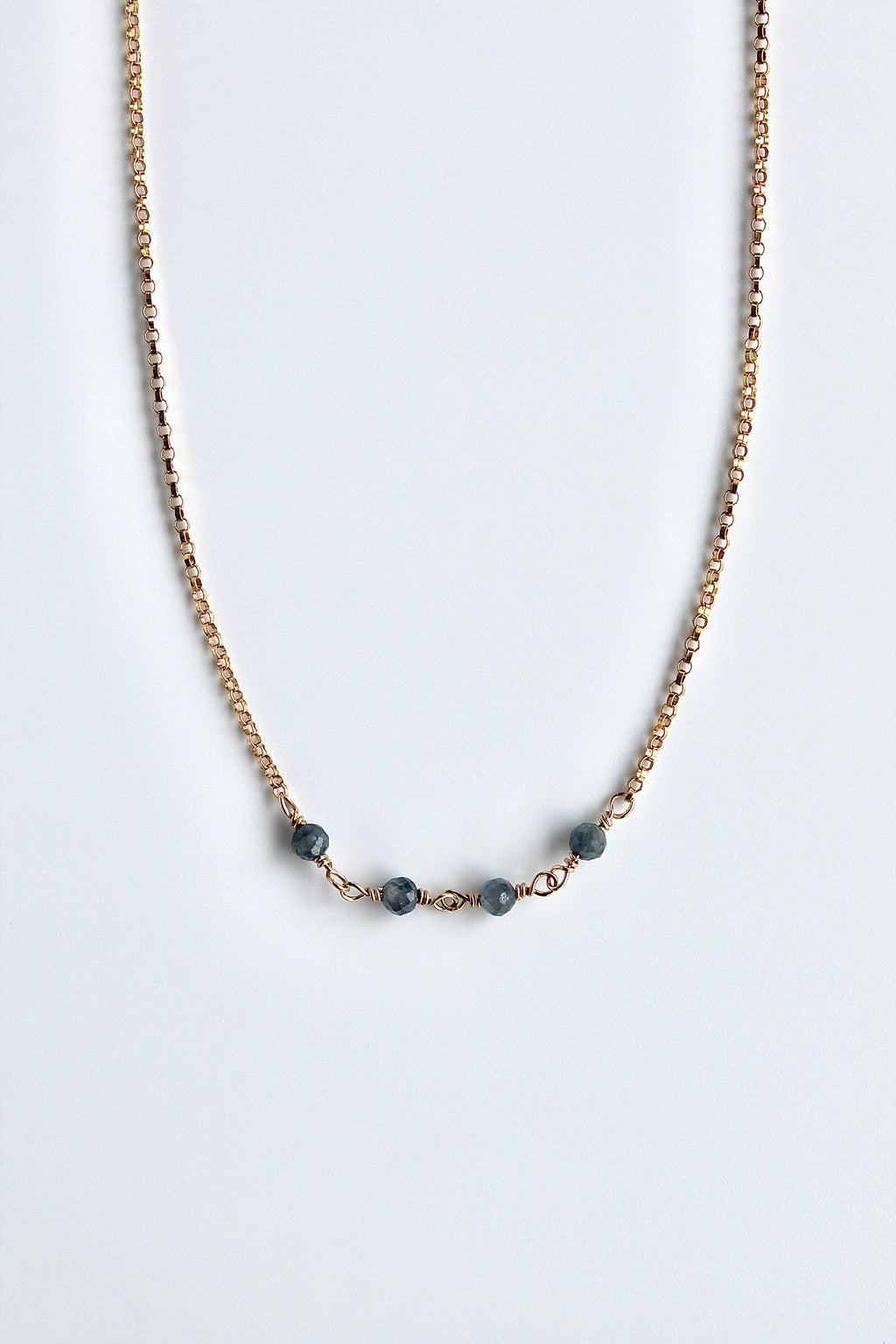 Birthstone Bar Necklace - Sapphire (September) - Wisdom