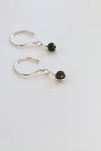 Threader Hoops (Green Tourmaline)
