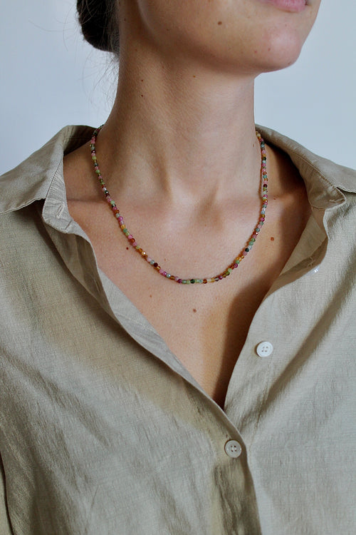 Aligning Tourmaline Necklace