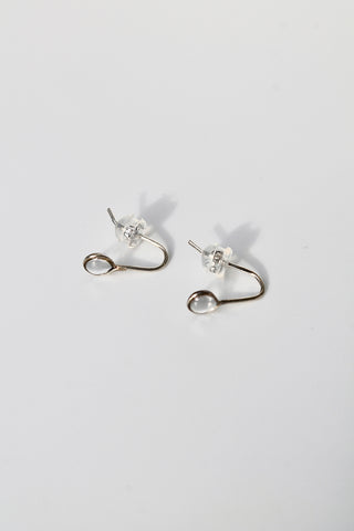 "April Showers" Mini Resin Raindrop Threaders - Sterling Silver