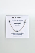Multi Birthstone Bracelet - Sapphire (September) - Wisdom
