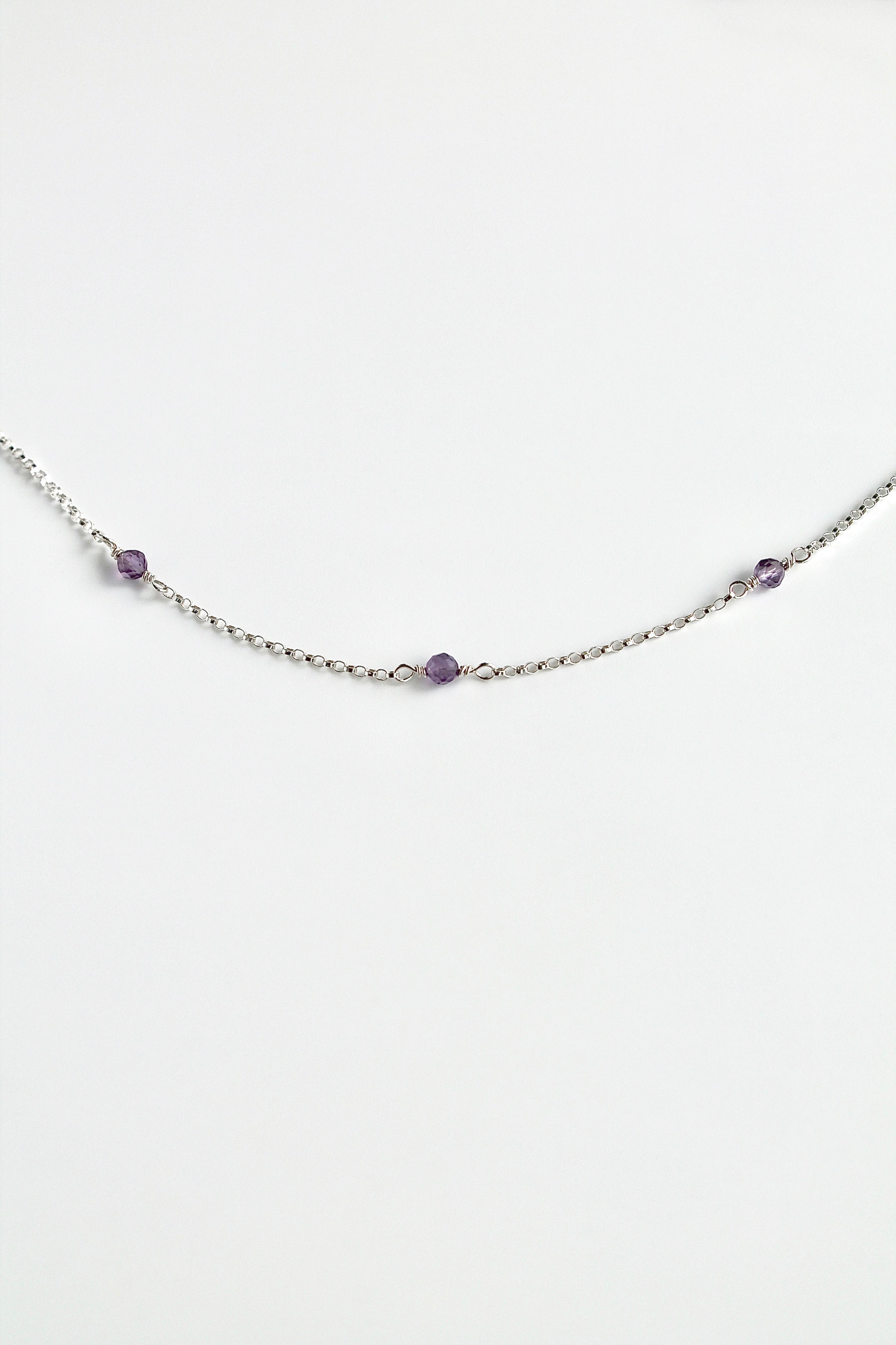 Multi Birthstone Bracelet - Amethyst (February) - Serenity