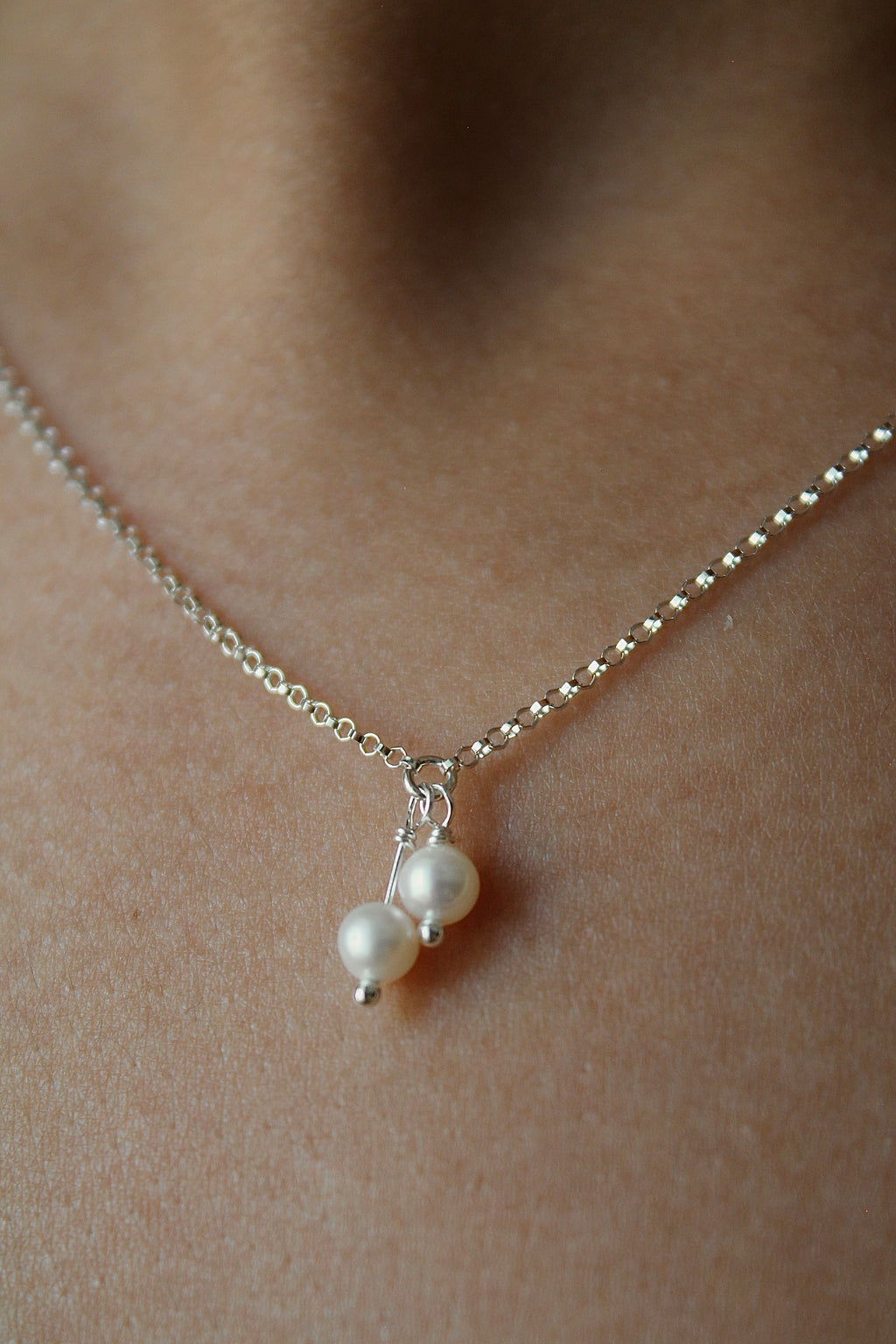 Lily of the Valley & Freshwater Pearl Necklace