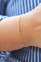 Bracelet multi-pierres de naissance - Améthyste (février) - Sérénité