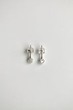 Pendientes con piedra de nacimiento - Diamante Herkimer (abril) - Conexión Divina