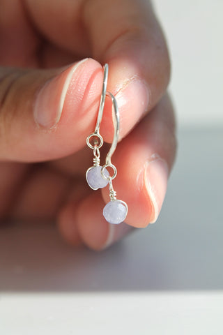 Threader Hoops (Tanzanite)