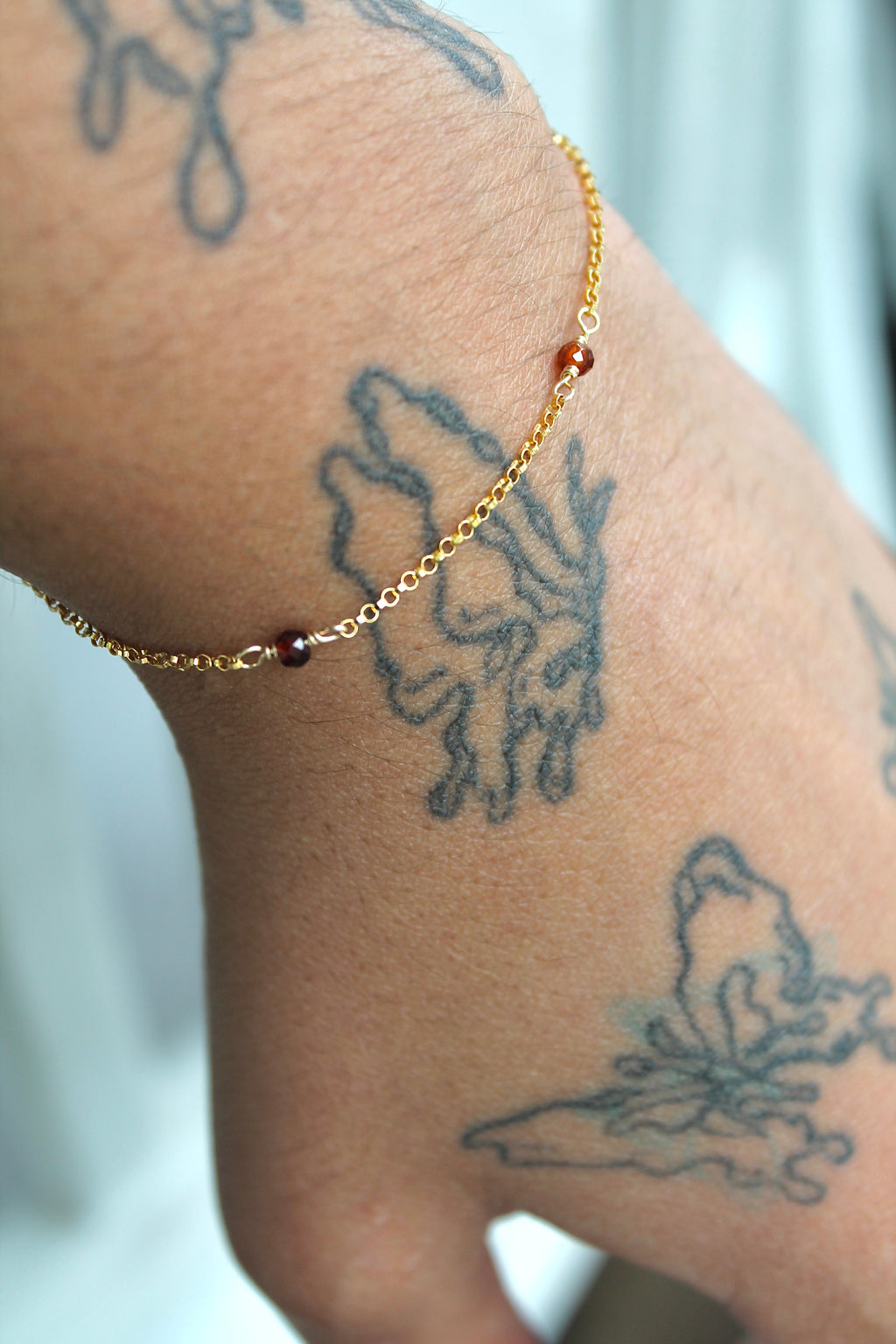 Multi Birthstone Bracelet - Garnet (January) - Manifestation