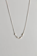 Collar con barra de piedra natal - Perla de agua dulce (junio) - Pureza