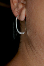 Textured Oval Hoops