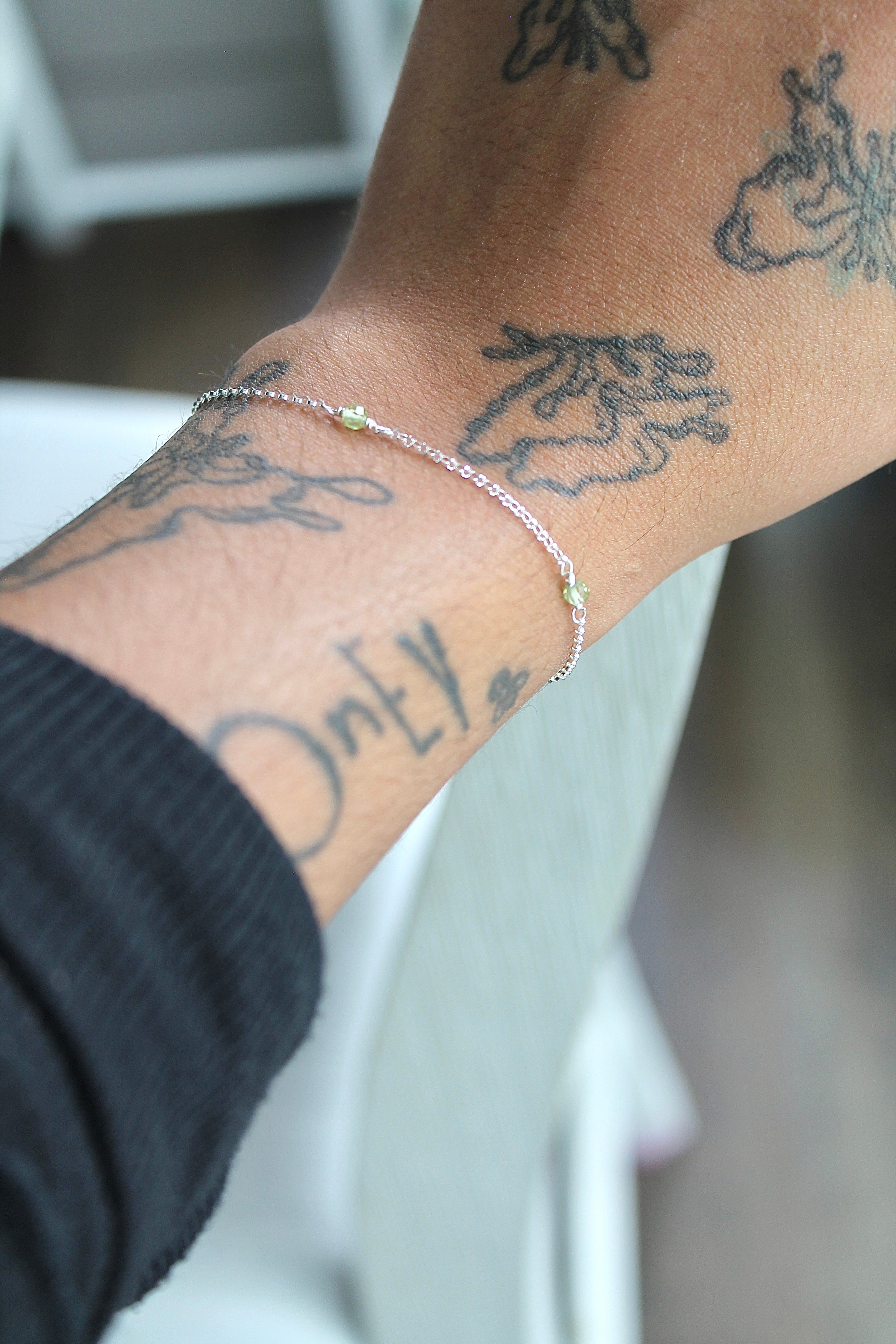 Multi Birthstone Bracelet - Peridot (August) - Good Fortune