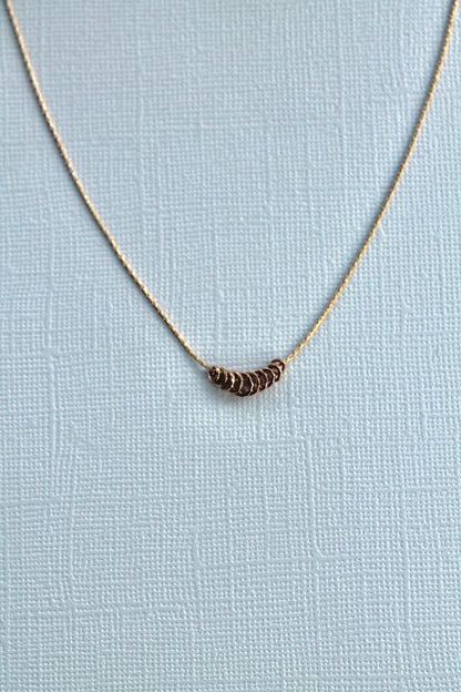 FLOATING DISCS NECKLACE - 14K GOLD FILLED