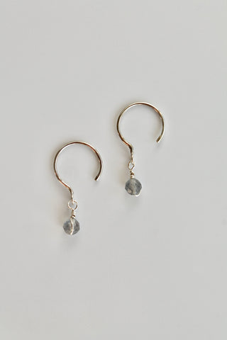 Threader Hoops (Labradorite)