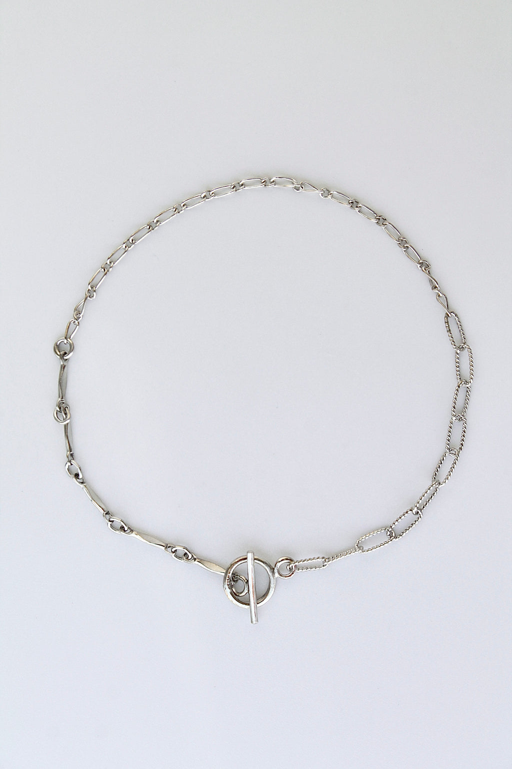 Toggle Clasp Patchwork Chain Bracelet