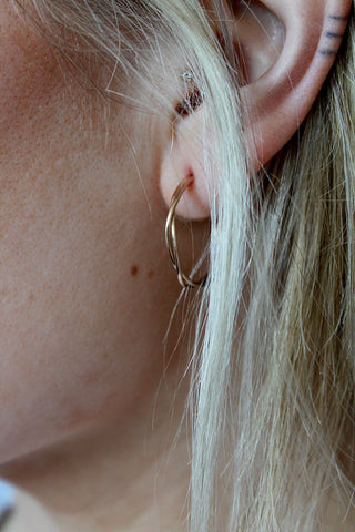 Twisted Wire Hoops