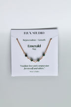 Birthstone Bar Necklace - Emerald (May) - Rejuvenation
