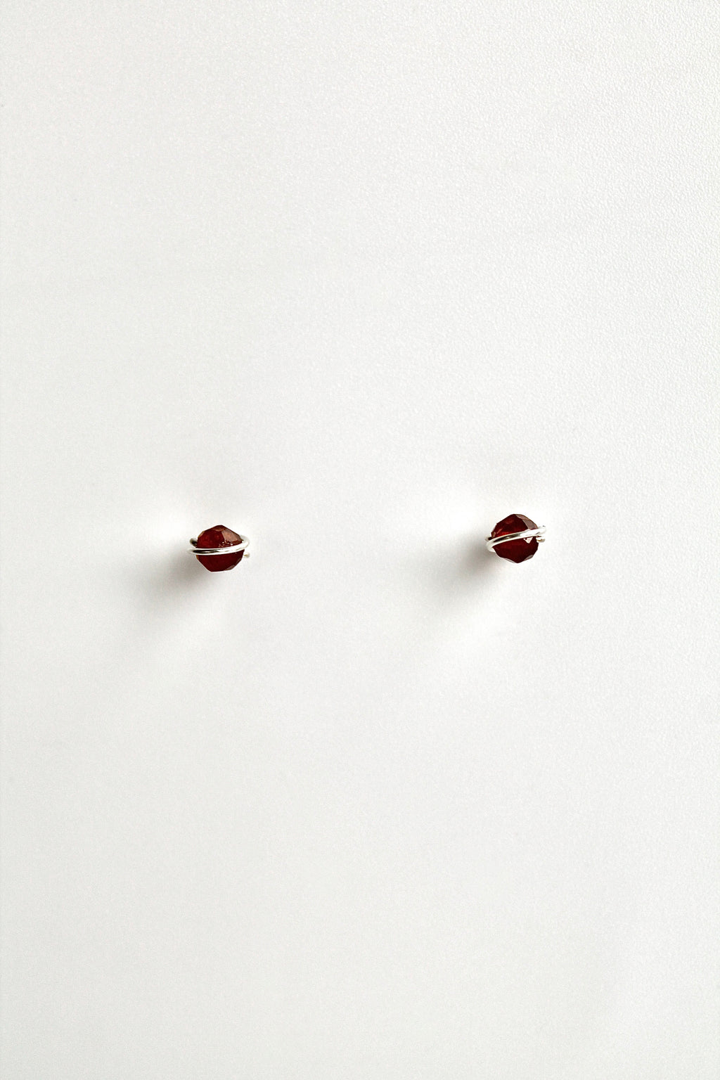 Birthstone Studs - Garnet (January) - Manifestation