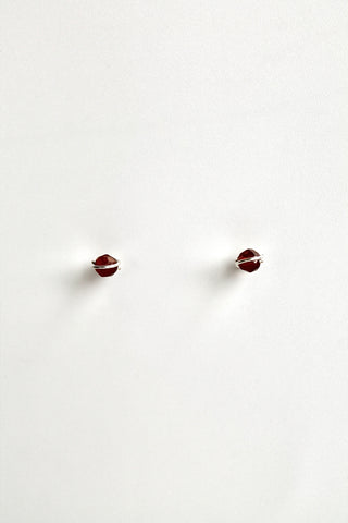 Birthstone Studs - Garnet (January) - Manifestation