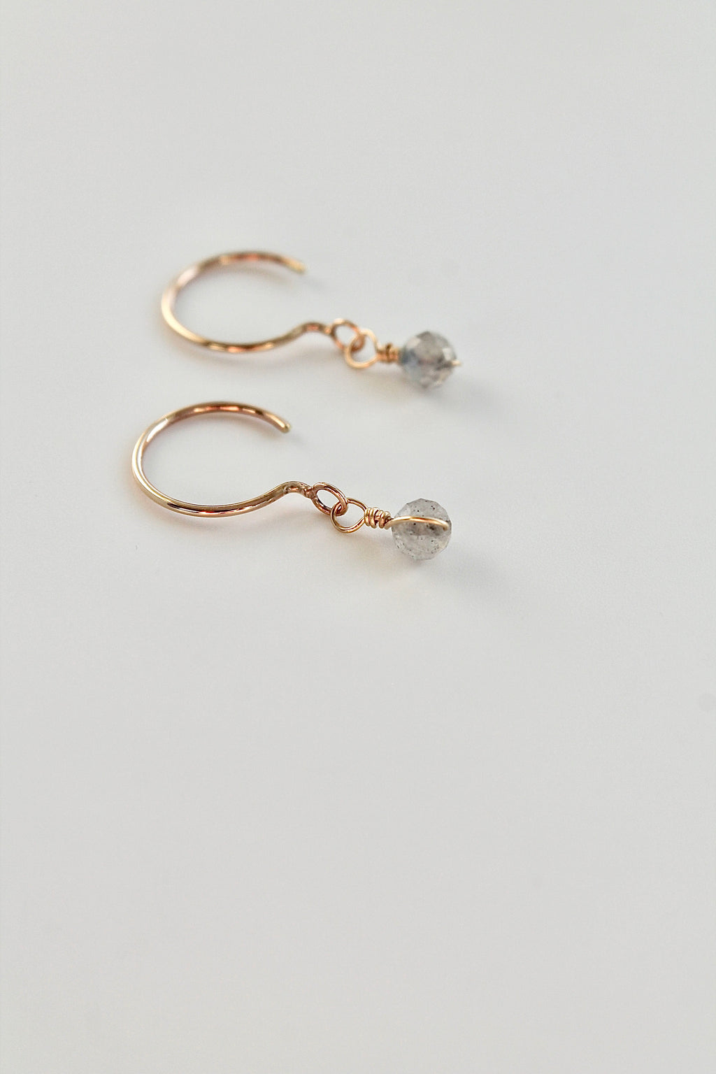 Threader Hoops (Labradorite)