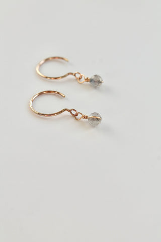 Threader Hoops (Labradorite)