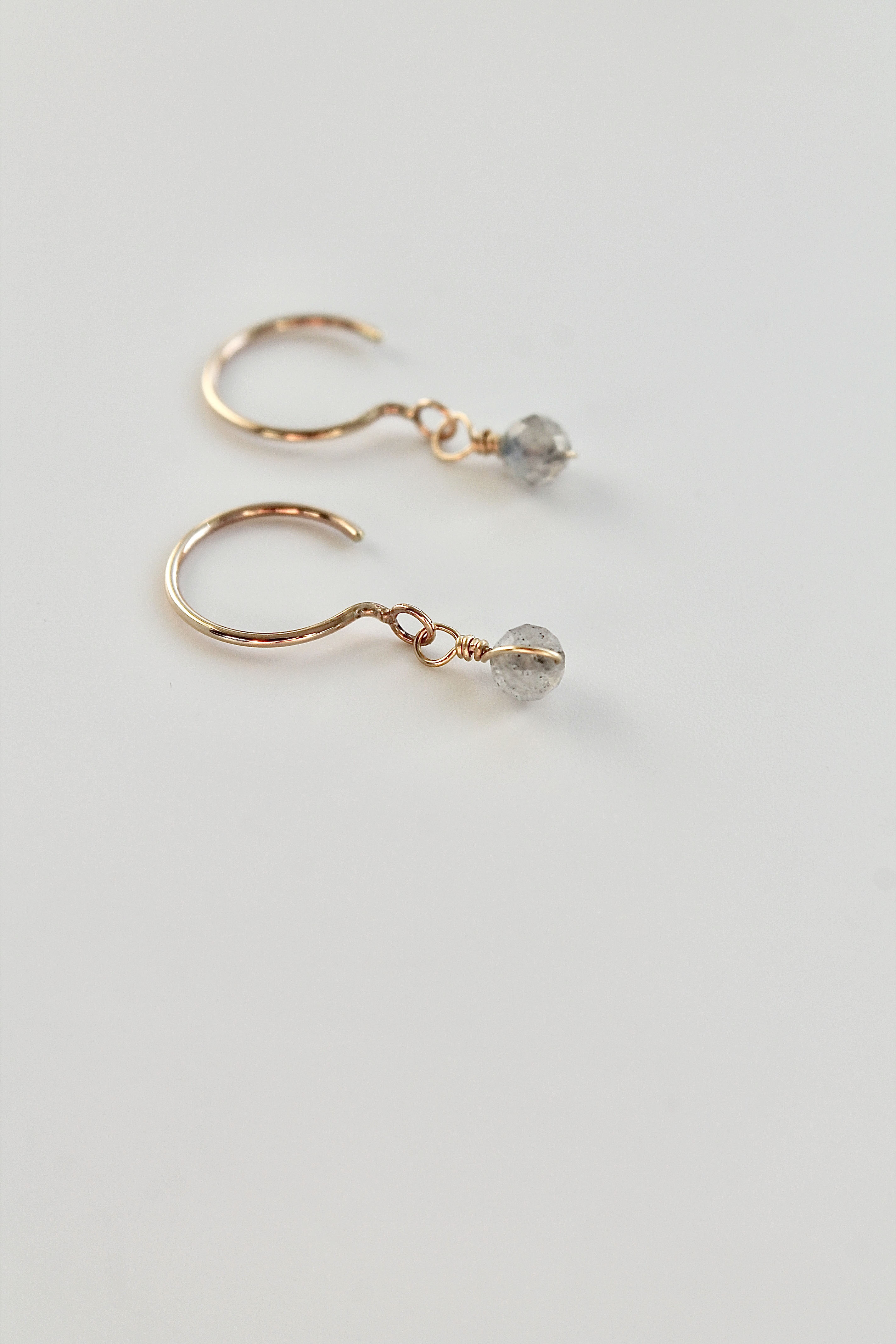 Threader Hoops (Labradorite)