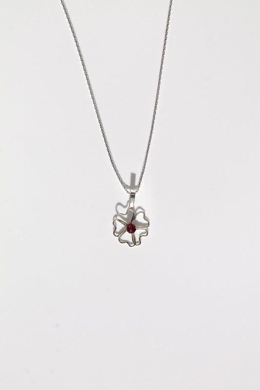 PHLOX PENDANT NECKLACE - STERLING SILVER