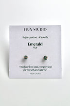 Birthstone Studs - Emerald (May) - Rejuvenation