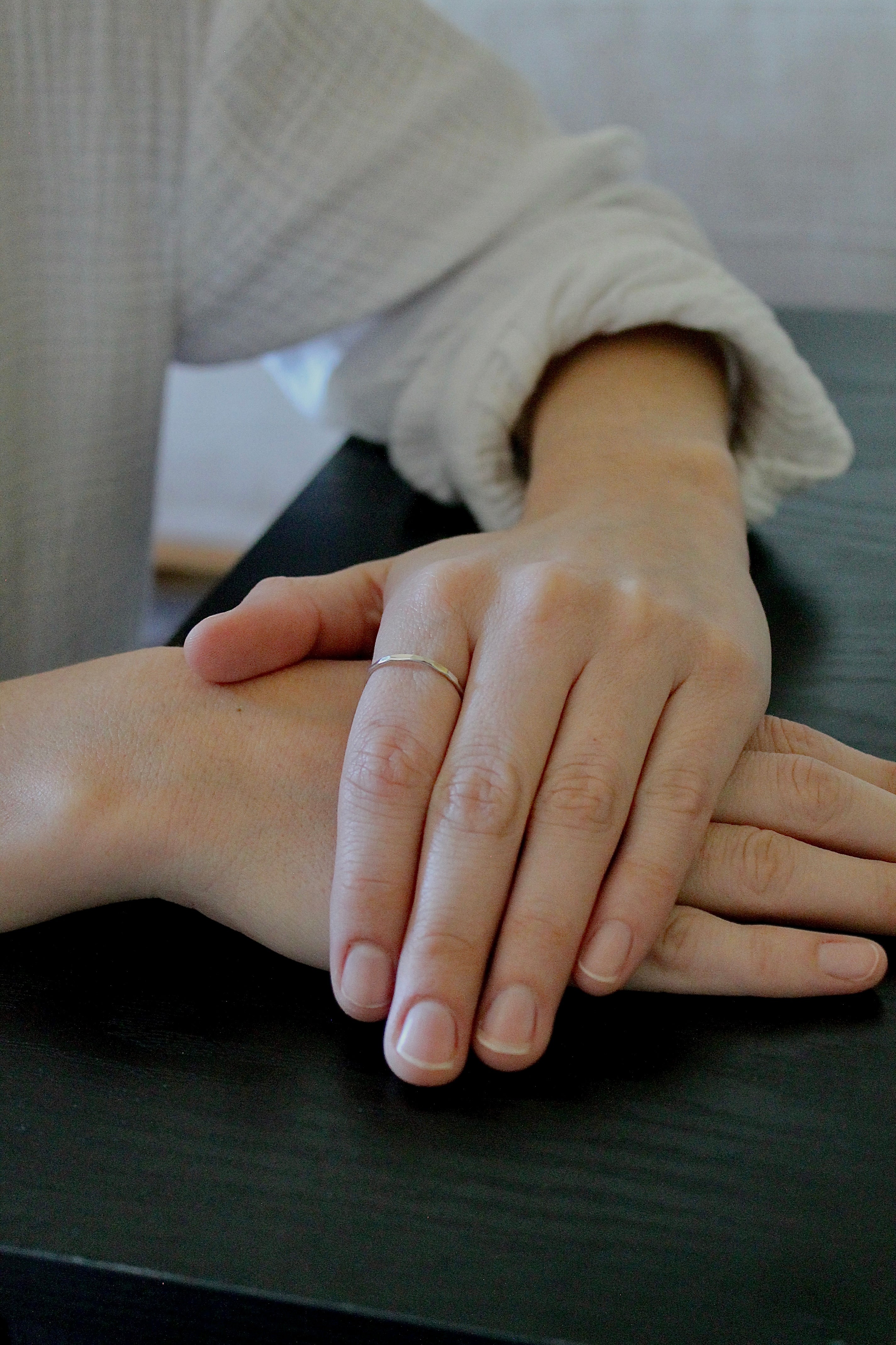 Hammered Mini Band Ring