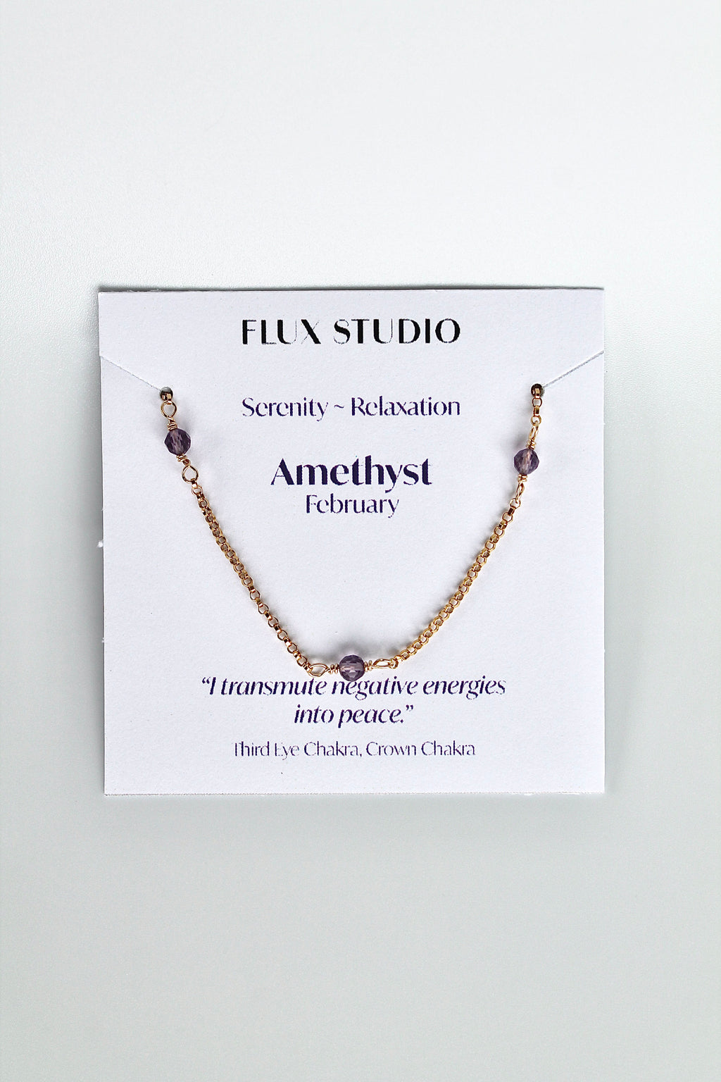 Multi Birthstone Bracelet - Amethyst (February) - Serenity