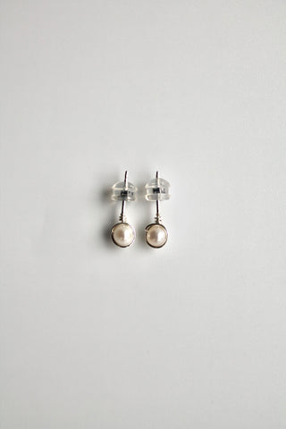 Birthstone Studs - Freshwater Pearl (June) - Purity