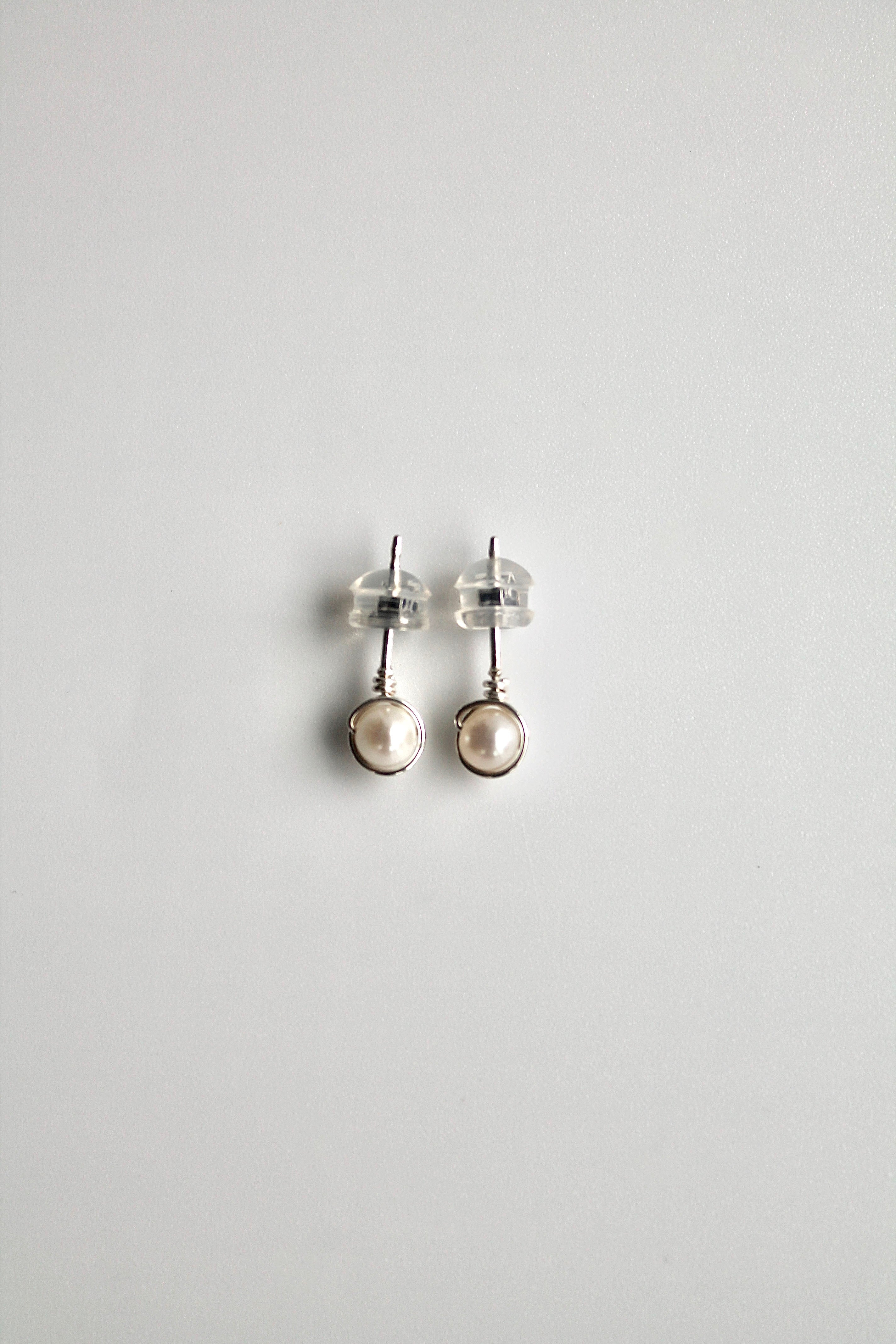 Boucles d'oreilles pierre de naissance - Perle d'eau douce (juin) - Pureté